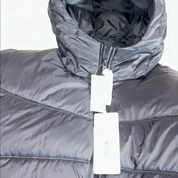 Hollister Men's Black Puffer Jacket